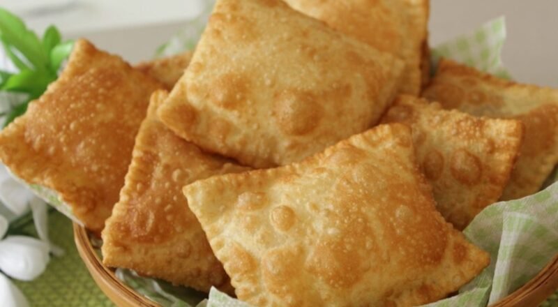 Receita de massa de pastel de feira sequinha e crocante